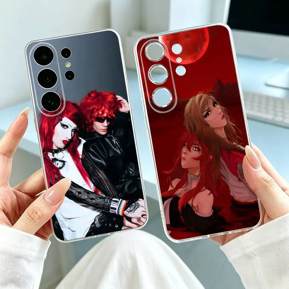 Asteria kets4eki Band  Phone Case For Samsung S25,S24,S21,S22,S23,S30,Ultra,S20,Plus,Fe Transparent Cover Gift