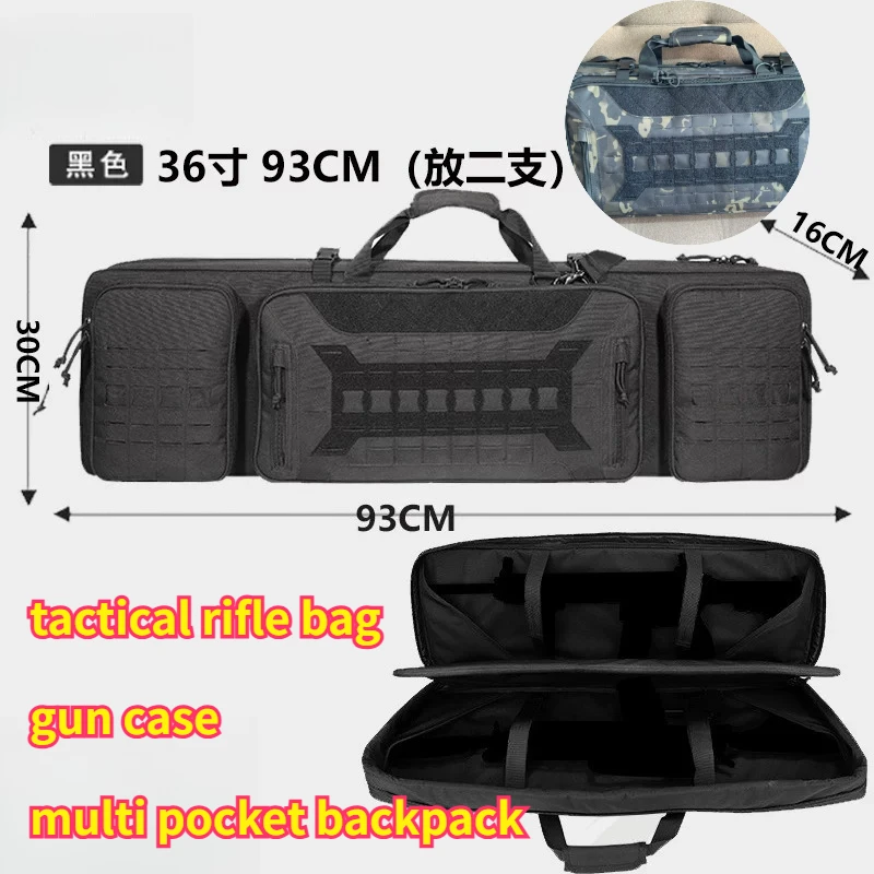 

Тактическая сумка для ружья, уличный чехол для оружия 100 см, рюкзак с множеством карманов, сумка для путешествий и хранения для охоты
