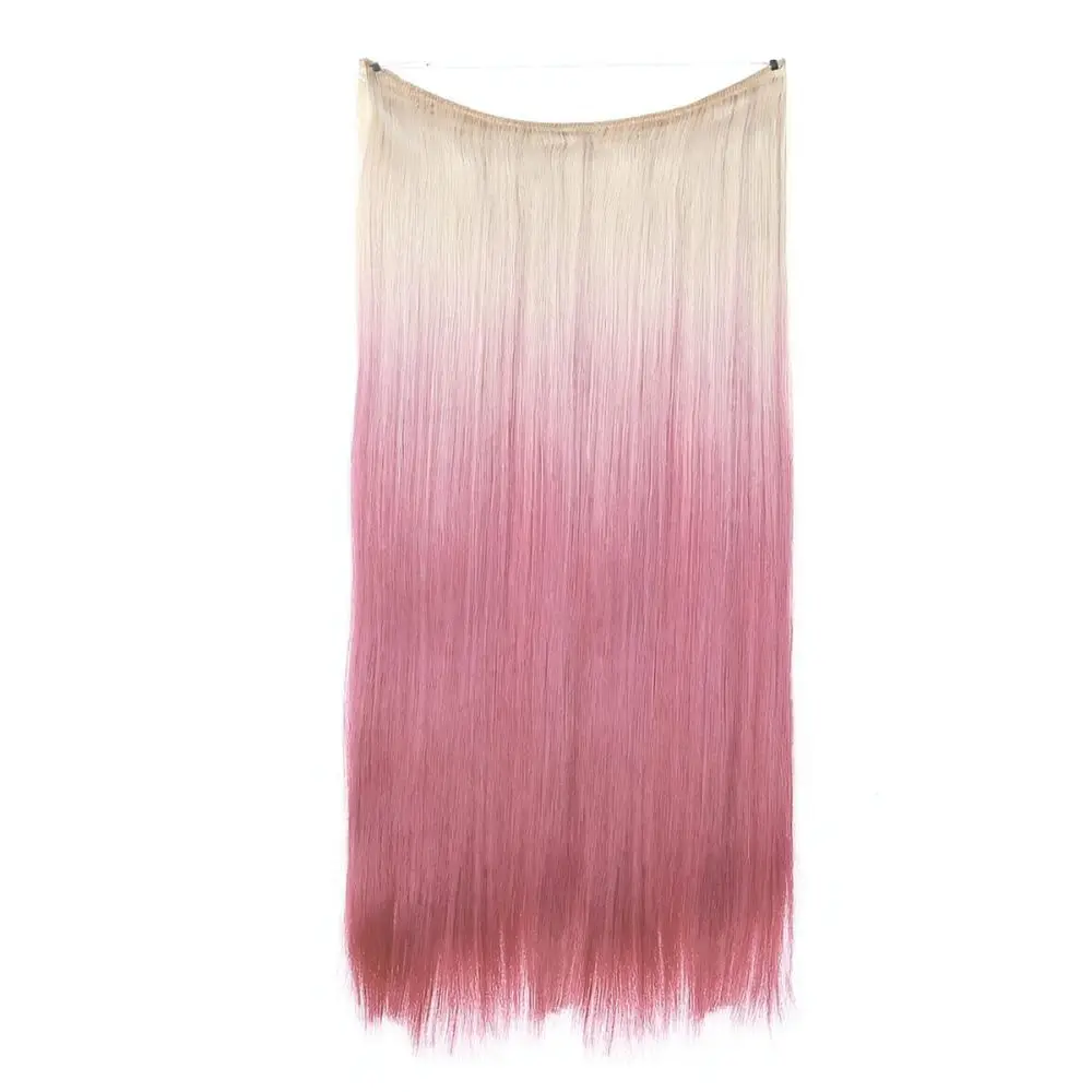Synthetic Long Straight Hair Extensions Invisible Wire Secret Hairpiece For Women Natural Volume Hair Accessory