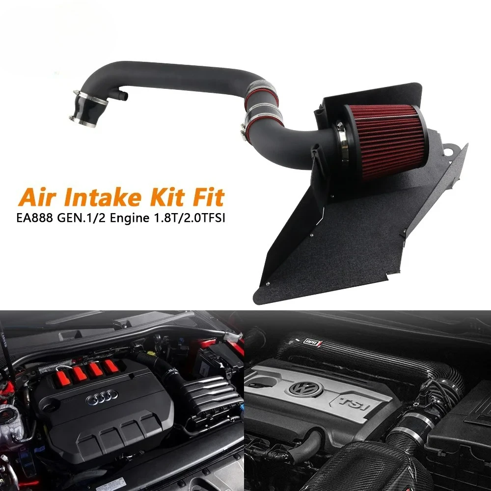 Cold Air Intake Kit For VW MK5 Golf/MK6 GTI/Passat/Caddy, Seat Leon, Audi TT/A3, Skoda Octavia | EA888 GEN2 1.8T/2.0T Engine