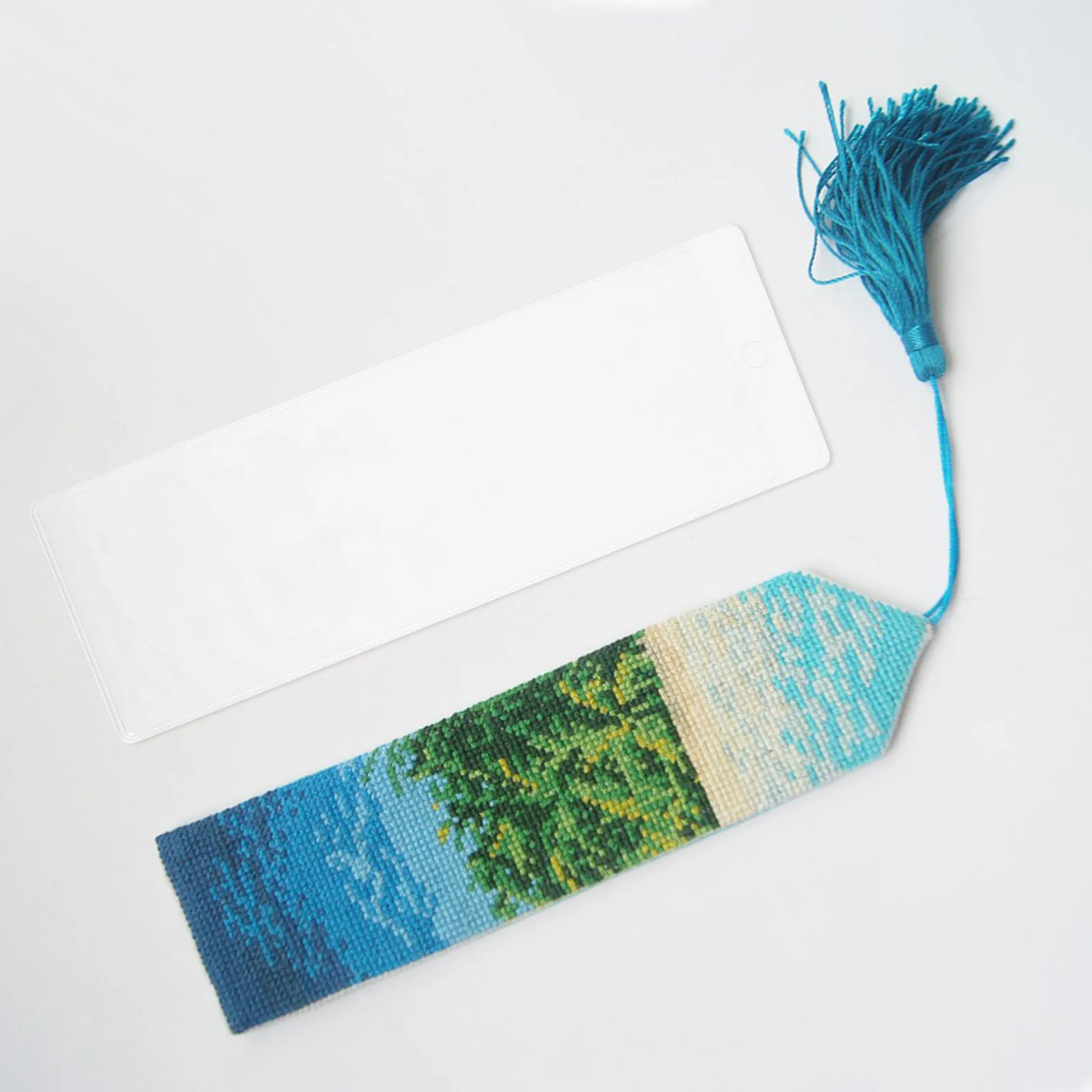 10 Pcs Creative Bookmark Sleeve ganizer Accessory Blank Display Packaging Supplies Protector PVC Lightweight Office Bookmarks