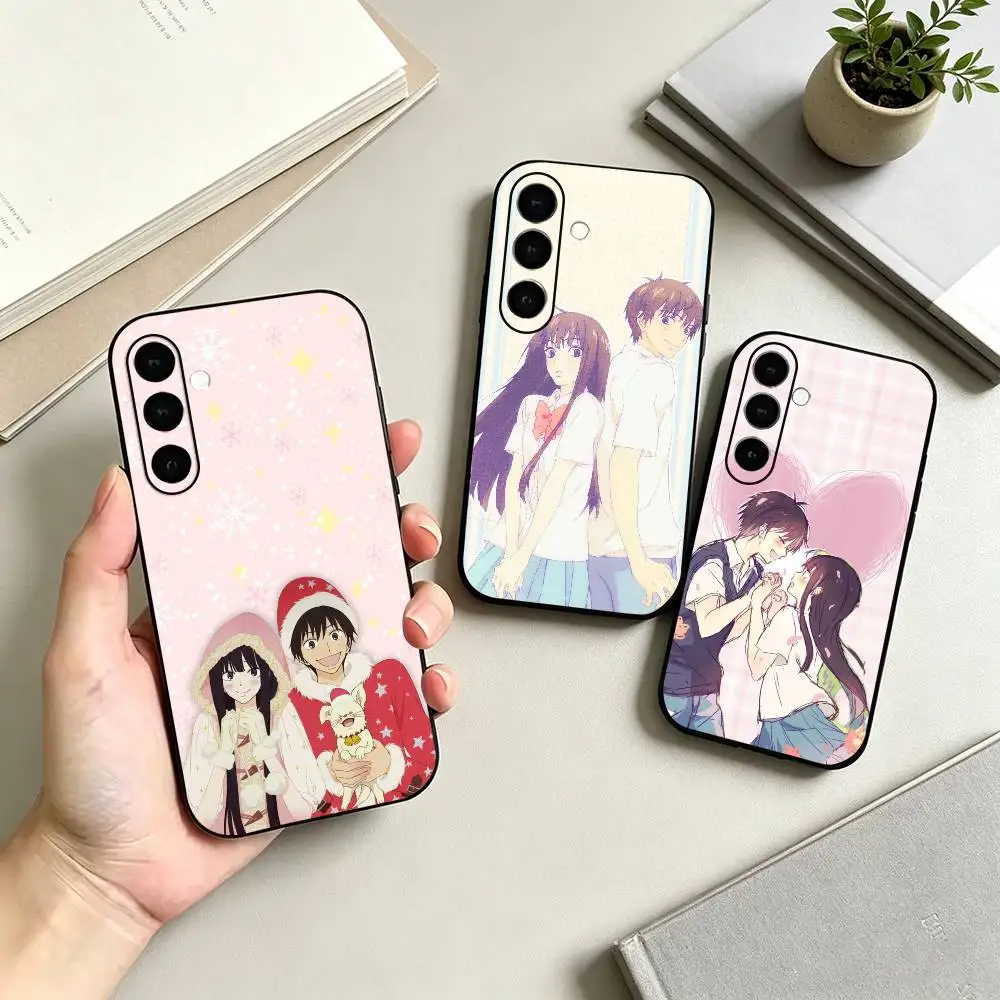 Anime K-Kimi Ni Todoke Couple  Phone Case For Samsung Galaxy A73,A72,A71,A70,A53,A52,A51,Others Soft Black Cover