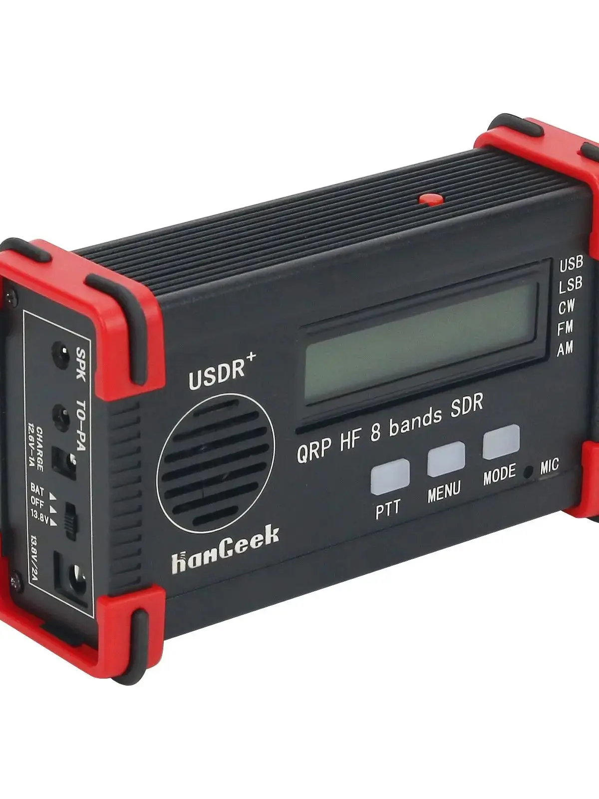HamGeek USDR + 5W QRP HF Émetteur-récepteur SDR 8 bandes FT8 USB LSB Émetteur-récepteur HF sans microphone