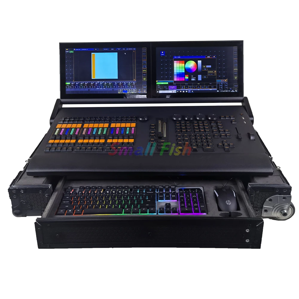 Imagem -03 - Rgb Eletrônico Fader Console i7 Cpu Comando Asa Stage Light Console Touch Screen Movendo a Cabeça Dmx Iluminação dj Disco Profissional