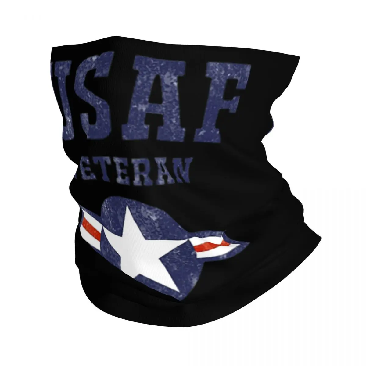 Air Force USAF Veteran Bandana Neck Cover Printed Mask Scarf Multifunction Headwear Hiking Fishing Unisex Adult Washable