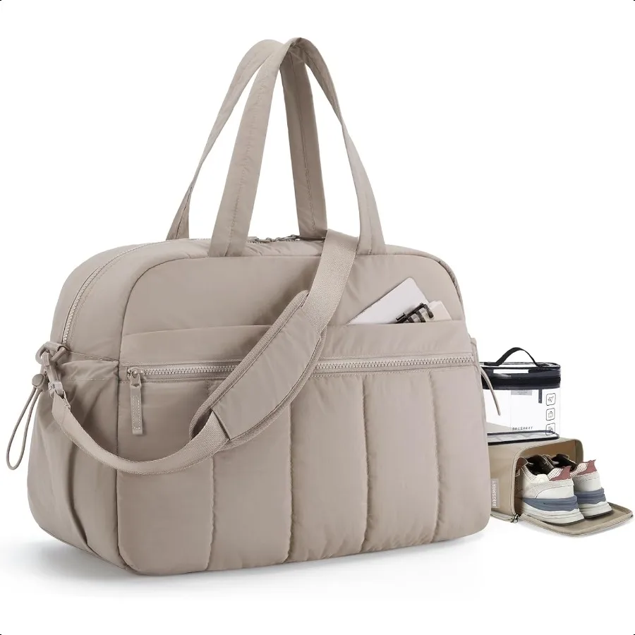 

Gym Bag for Women Duffle Bag for Travel with Wet Pocket Lightweight Carry on Weekender Duffel Water Resistant