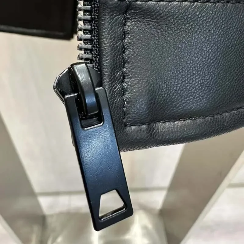 سترة من الجلد الطبيعي بياقة مقلوبة ملابس قصيرة الطول من جلد الغنم الناعم والحساس معطف نسائي للربيع والخريف