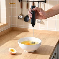 Batteur à œufs électrique, mousseur à crème, mixeur sans fil rechargeable à trois vitesses pour lait et café, outil de cuisine portatif, mousseur à lait 3