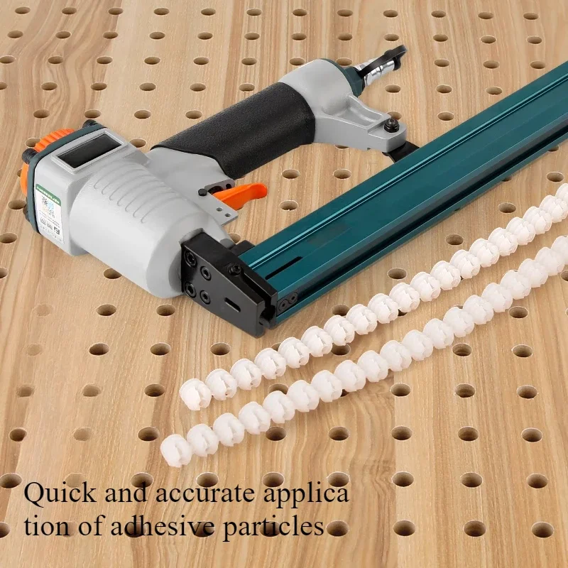 

Rubber particle air nail gun cabinet furniture three in one connector plastic joint expansion pre embedded part nut nail gun