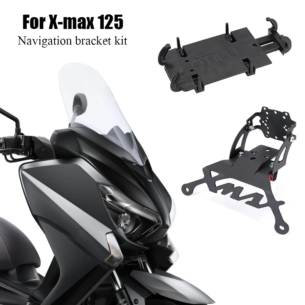 

Motorcycle Accessories Navigation Bracket GPS Mobile Phone Holder For Yamaha XMAX125 XMAX250 XMAX300 XMAX400