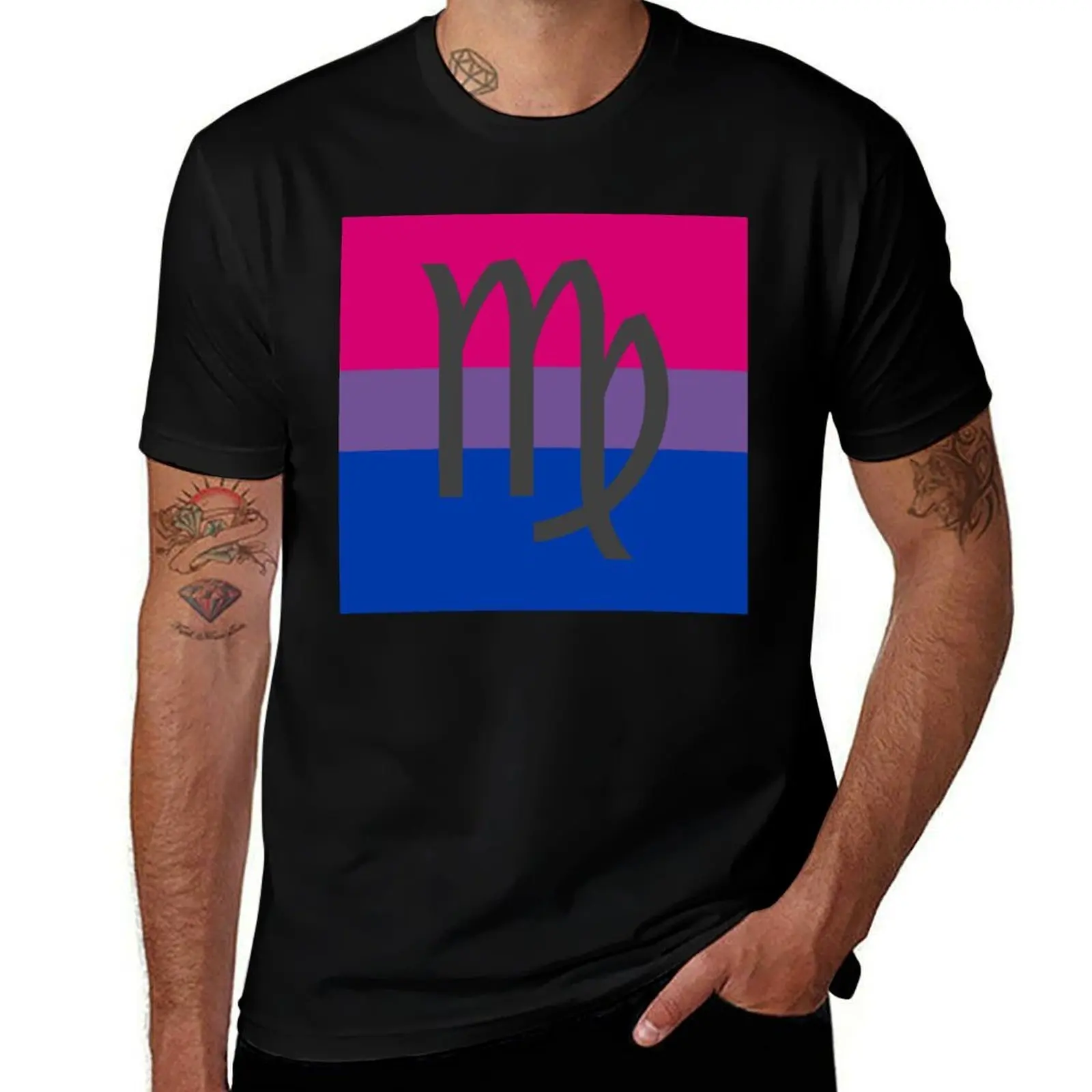 

Bi Virgo T-Shirt funny shirt cotton rapper graphic tees sweat graphic shirts Men's t shirts