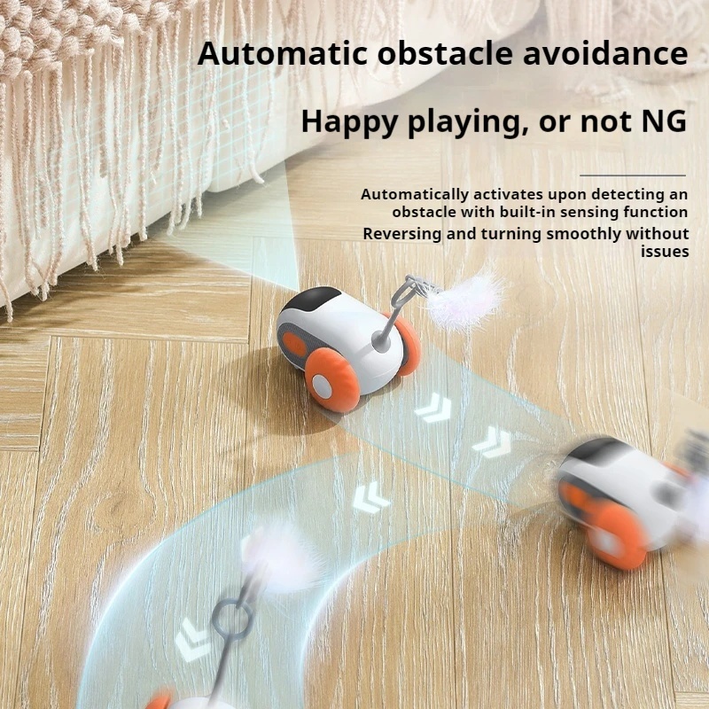 Jouet de voiture télécommandé Intelligent 2.0 pour chats, petite souris interactive, divertissement, jeu pour animaux de compagnie, auto-entretien joyeux