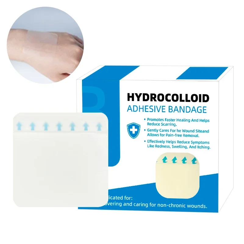 

2 шт. ультратонкие гидроколлоидные перевязочные пластыри, клейкая повязка на рану, дышащая водонепроницаемая подушечка, помогает исцеление ран, уход за кожей