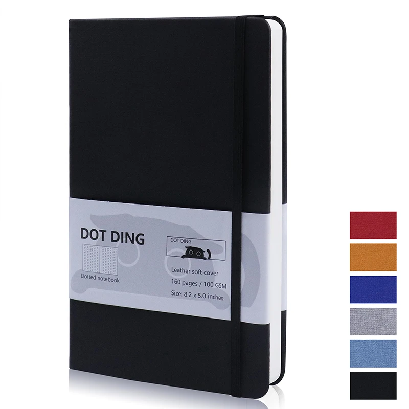 Buku Catatan Bertitik A5 100 GSM Kertas Jurnal Perencana Sampul Keras Kawaii Bullet Scrapbook Alat Tulis Kawaii Perlengkapan Sekolah Buku Sketsa