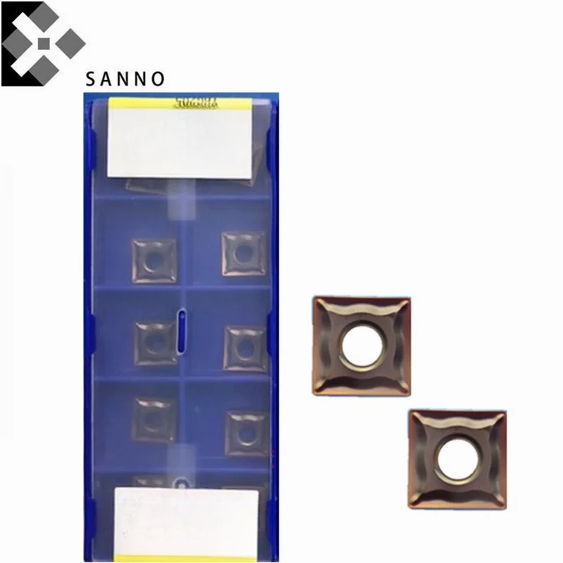 

10pcs/lots YBG205 / YBM153 SNMG090304-EF CNC Carbide External Turning Inserts Cutting Blade For Stainless Steel