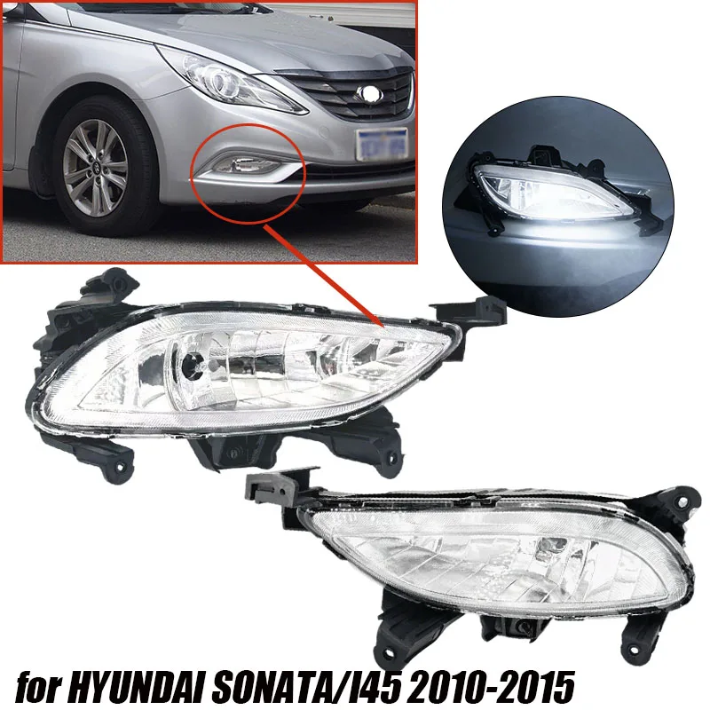 

922013S000 922023S000 For HYUNDAI SONATA/I45 2010-2015 Front Fog Lights LH RH Bumper Light Led Fog Lamp Car Driving Light