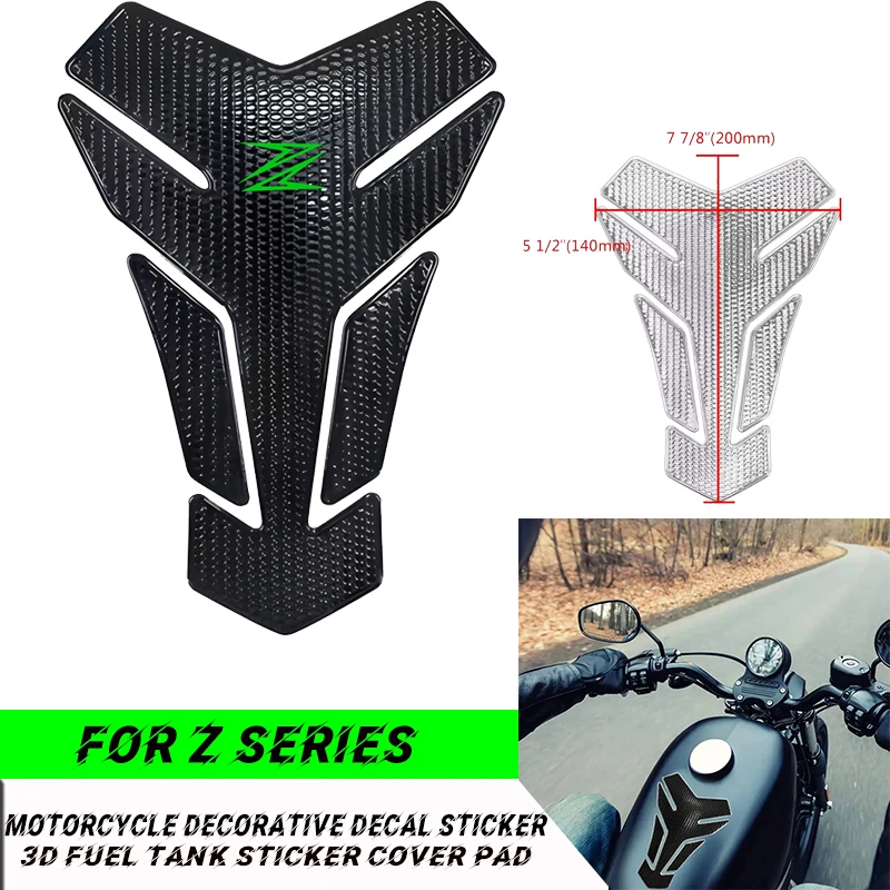 

Suitable for Kawasaki Z800 Z900 Z1000 Z650 Z750 dedicated fishbone fuel tank sticker fuel tank cover key sticker tank pad