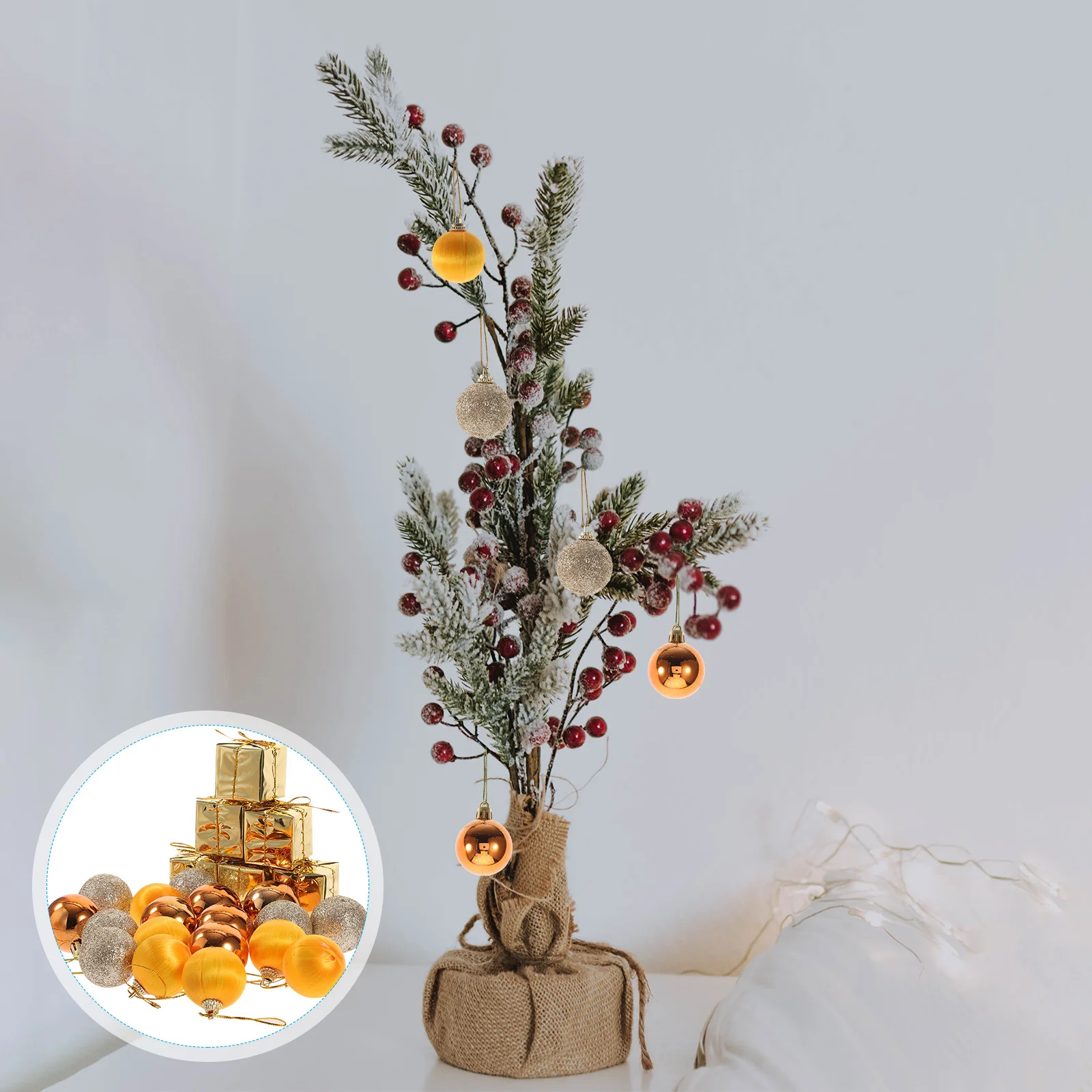 

24Pcs Colorful Christmas Tree Ornaments Hanging Xmas Balls Decorative Party Supplies Christmas Pendants Party Decor