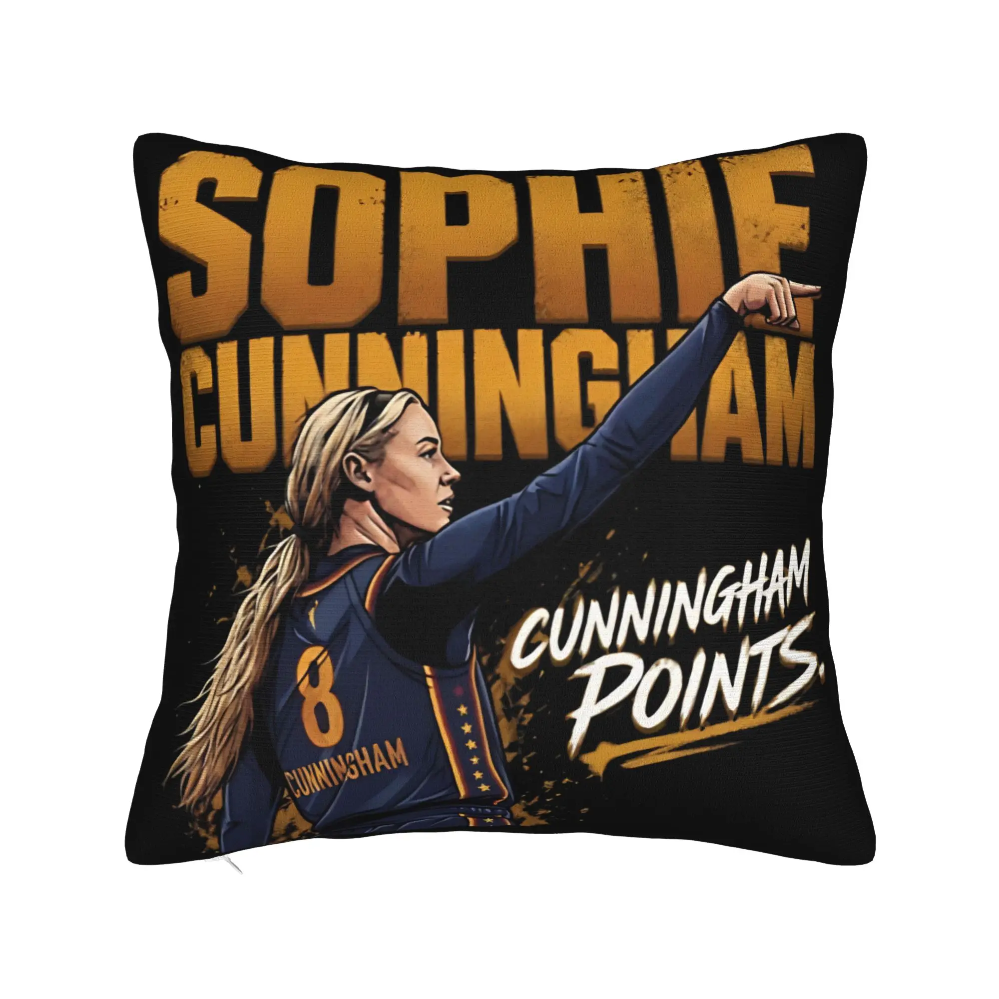 Sophie Cunningham Point Pillowcases Merchandise Soft Cushion Cover Decorations  Pillow Case Cover Seat Multiple Sizes