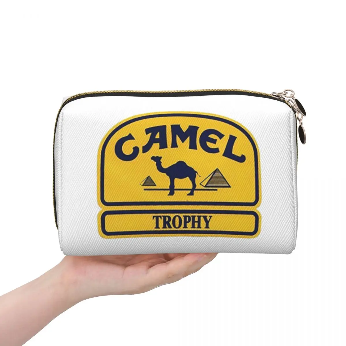 Camel Trophy Women Cosmetic Bags Travel Makeup Organizer Pouch Toiletry Storage Dopp Kit Box
