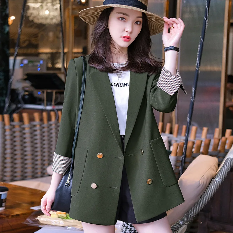 Autumn and winter double-sided woolen women's new woolen coat long loose woolen coat Jacket