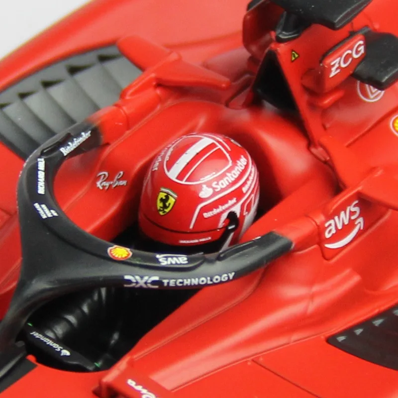 Bburago 1:24 scuderia ferrari team sf23 f1 rennsport legierung automodell #16 charles leclerc #55 carlos sainz formel druckguss spielzeug