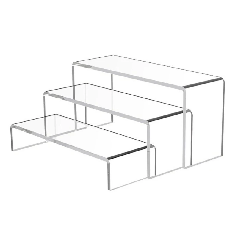

Y6GD Acrylic Display Platforms Clear Acrylic Rise set for Marketing & Presentation Storage Rack