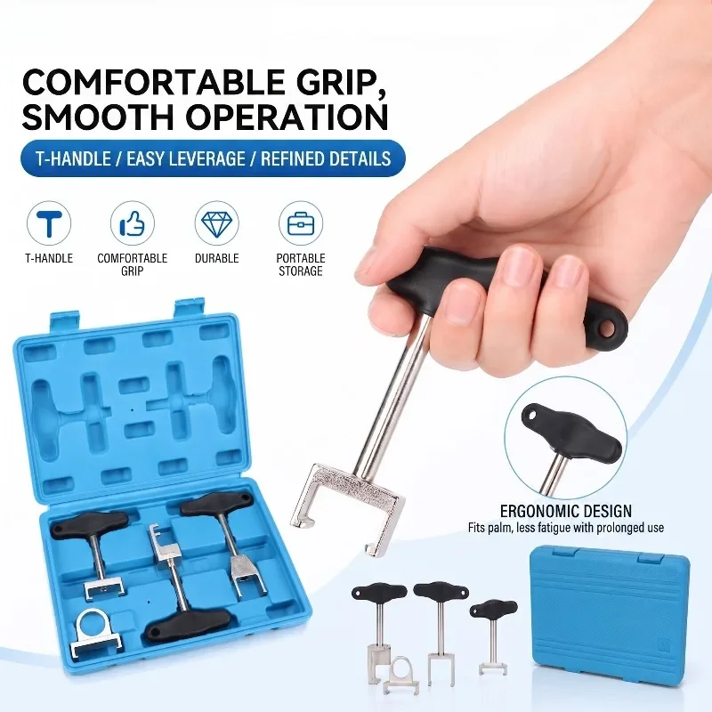 Ignition Coil Puller Remover Tool Set T10094A Diesel Engine 1.4T 1.6L Spark Plug Coil Removal Extractor Kit with Storage Box