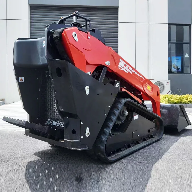 Enclosed System 1000-1500mm Wide Compact Diesel Skid Steer Loader Chinese Skid Steer Loader Mini Skid Steer Loader with Acce