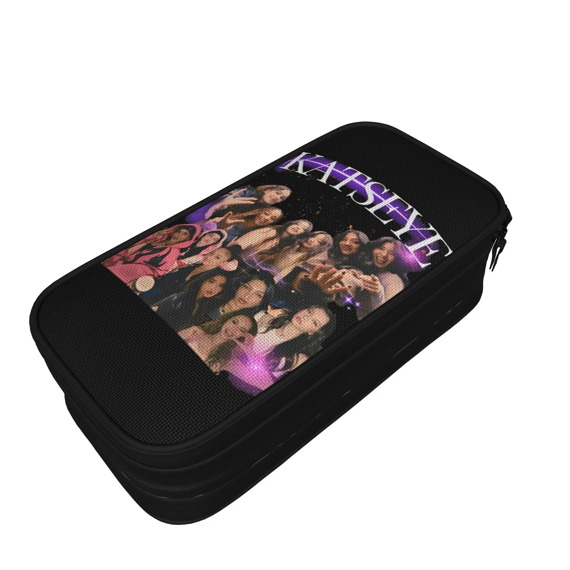 Estuche para Lápices Katseye Gabriela, Nuevo, Estuche para Lápices con Diseño de Grupo Kpop, Bolsas para Lápices para Estudiantes, Estuche para Lápices de Gran Capacidad para Oficina, Regalo