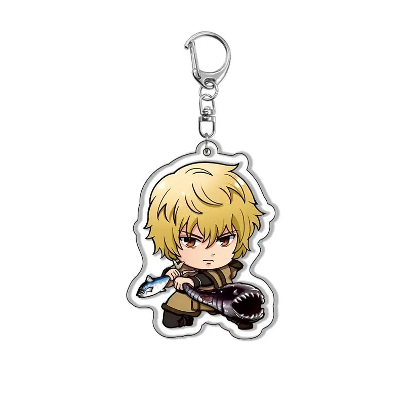 Anime Vinland Saga Keychain Cartoon Figure Thorfinn Karlsefni Thors Canute Thorkell Pendant Car Key Ring Cosplay Jewelry Gifts