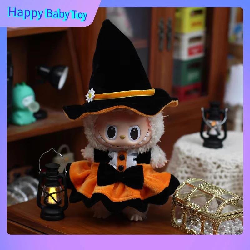 

Новинка, подходит для одежды Labubu V1/V2/V3, поколение 17 см, кукольная одежда, оригинальное платье для Хэллоуина, карнавала, вечеринки, тыквы, призрака