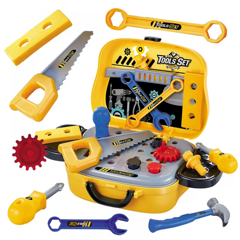 Kids Toolbox Kit Educational Toys Simulation Repair Tools Toys Drill Plastic Game Learning Engineering Puzzle Toys Gifts For Boy