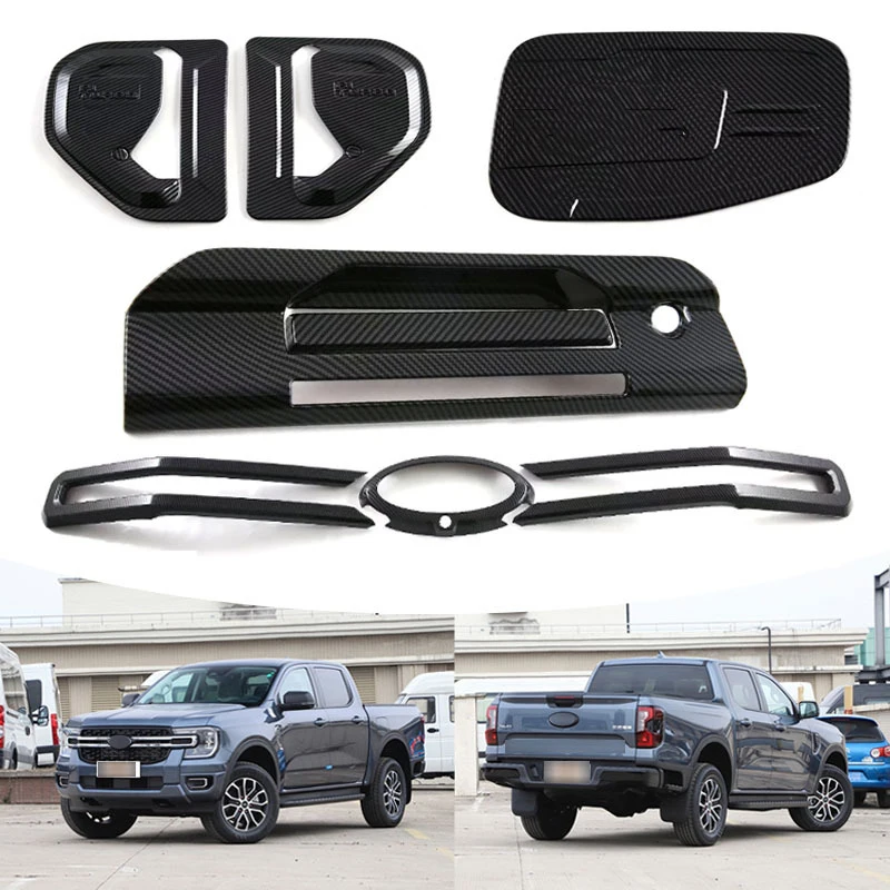 

Car Sport Side Vent Cover Trim Guard Fender Side Air Outlet Strip Trim Accessories for Ford Ranger T9 2024 Wildtrak XLT XLS XL