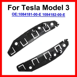 1 Pair 1084181-00-E 1084182-00-E For Tesla Model 3 Car Front Bumper Bracket Support Holders Plastic Replacement Support