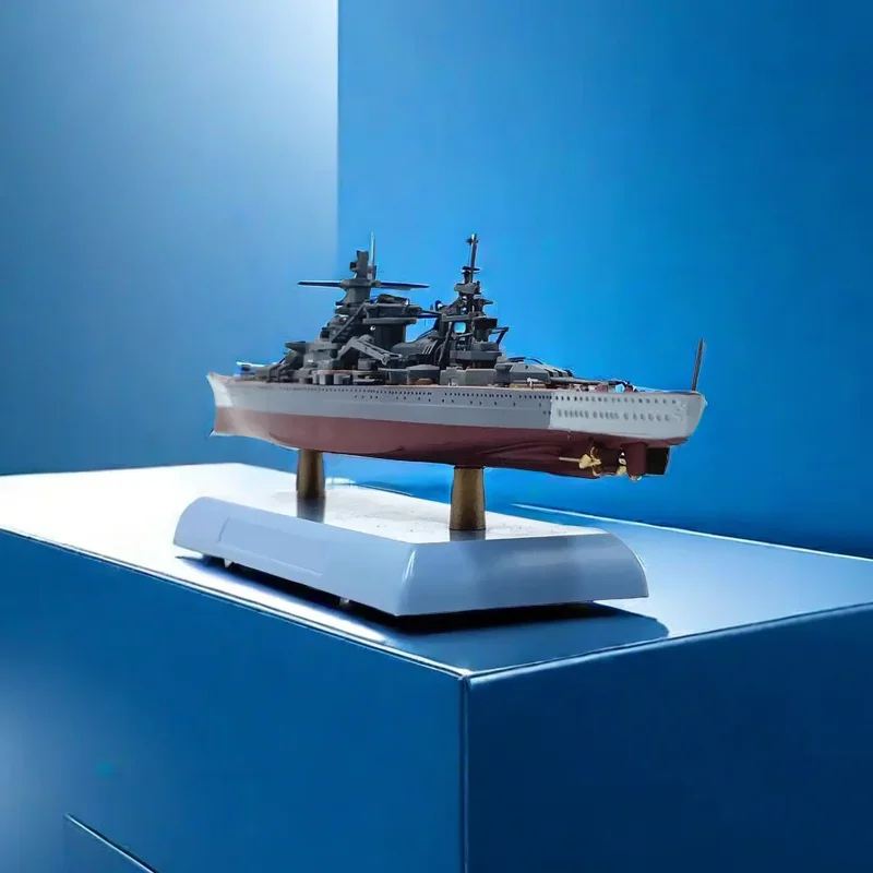 1:1000 Scale German Battleship Scharnhorst Simulation Warship Alloy & Plastic Material Product Color Separation Simulation Model