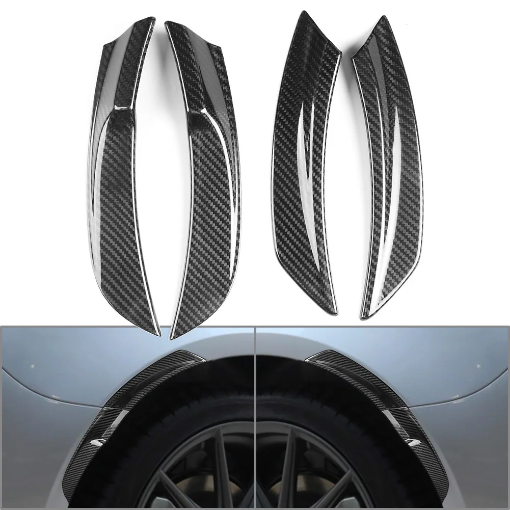 

Dry Carbon Fiber Car Rear Wheel Eyebrow Mudguard Fender Trim Cover Accessories 4Pcs For Toyota GR86 For Subaru BRZ 2022-2023