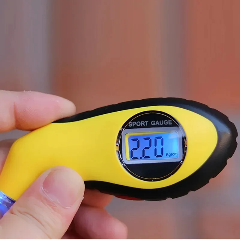 Digital LCD Pressure Gauge for Auto Tire PSI Meter Compatible with Presta and Schrader Valves for Car Truck Motorcycle Bike