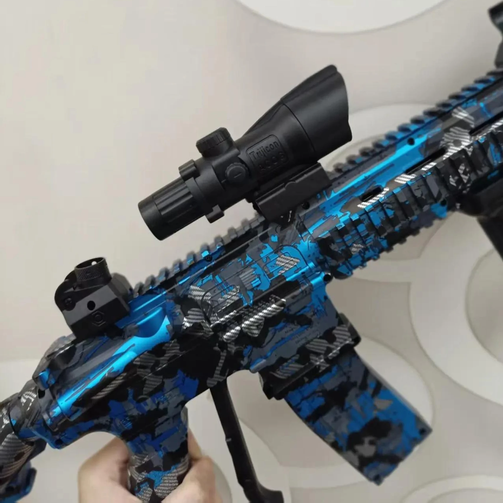Pistola ad acqua per autolavaggio Stile M416 Divertente Blaster per pulizia all'aperto con spruzzo ad alta pressione Divertenti regali fantastici per adulti