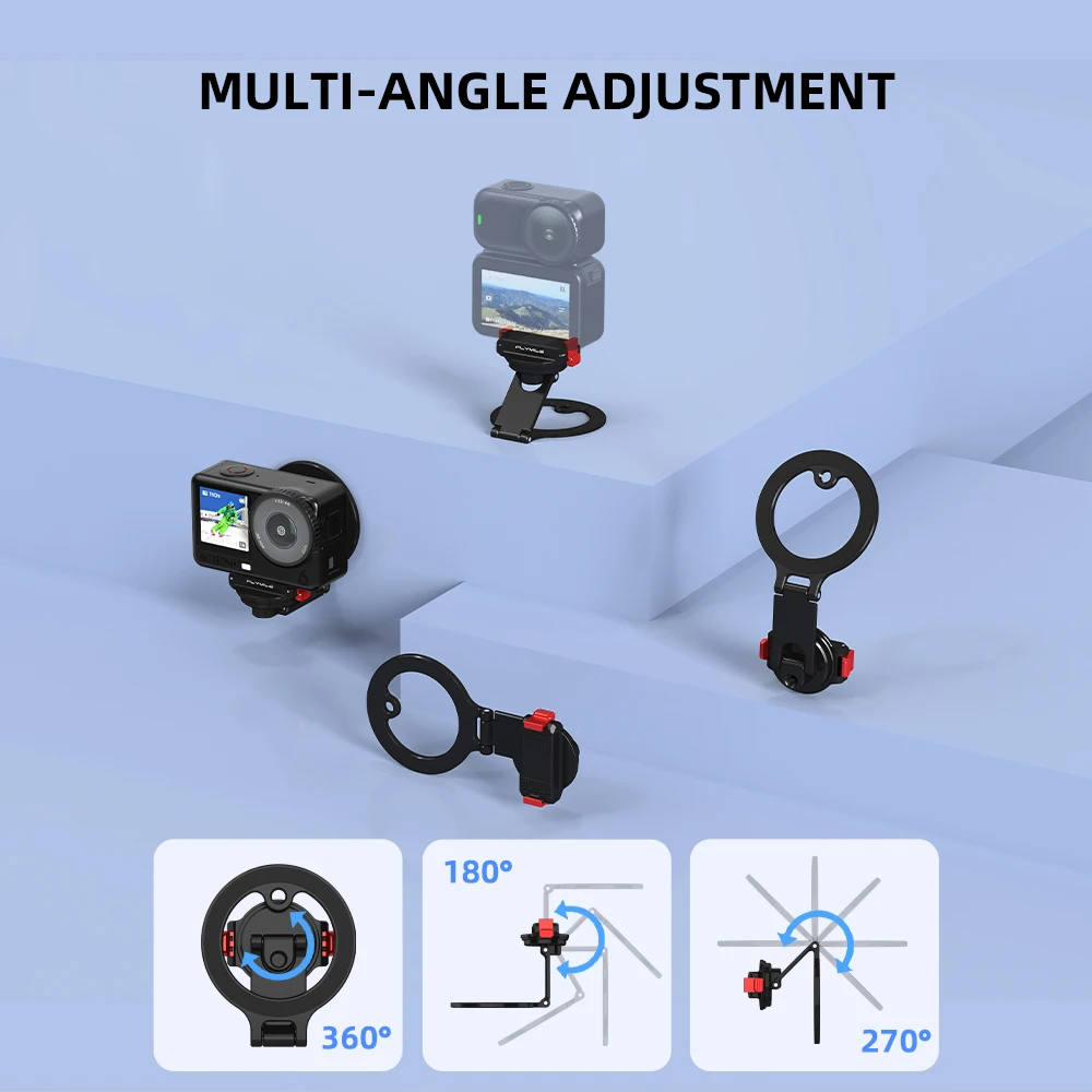 Adapter magnetyczny do DJI Action 6/Nano, kompatybilny z mocowaniem magnetycznym MagSafe do telefonu, magnetyczny uchwyt biurkowy do filmowania vlogów — zdjęcie produktu 4