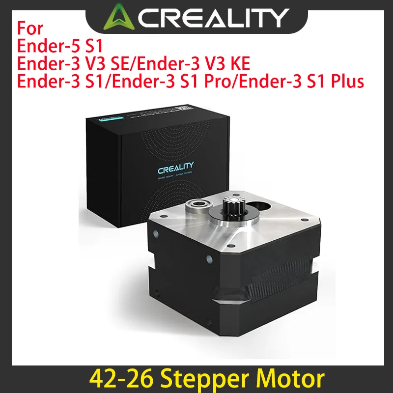 Motor de Extrusora Creality Oficial 42-26 Stepper Moto, Motor de Extrusora Sprite com Eixo Redondo de 12 Dentes e 0.84A