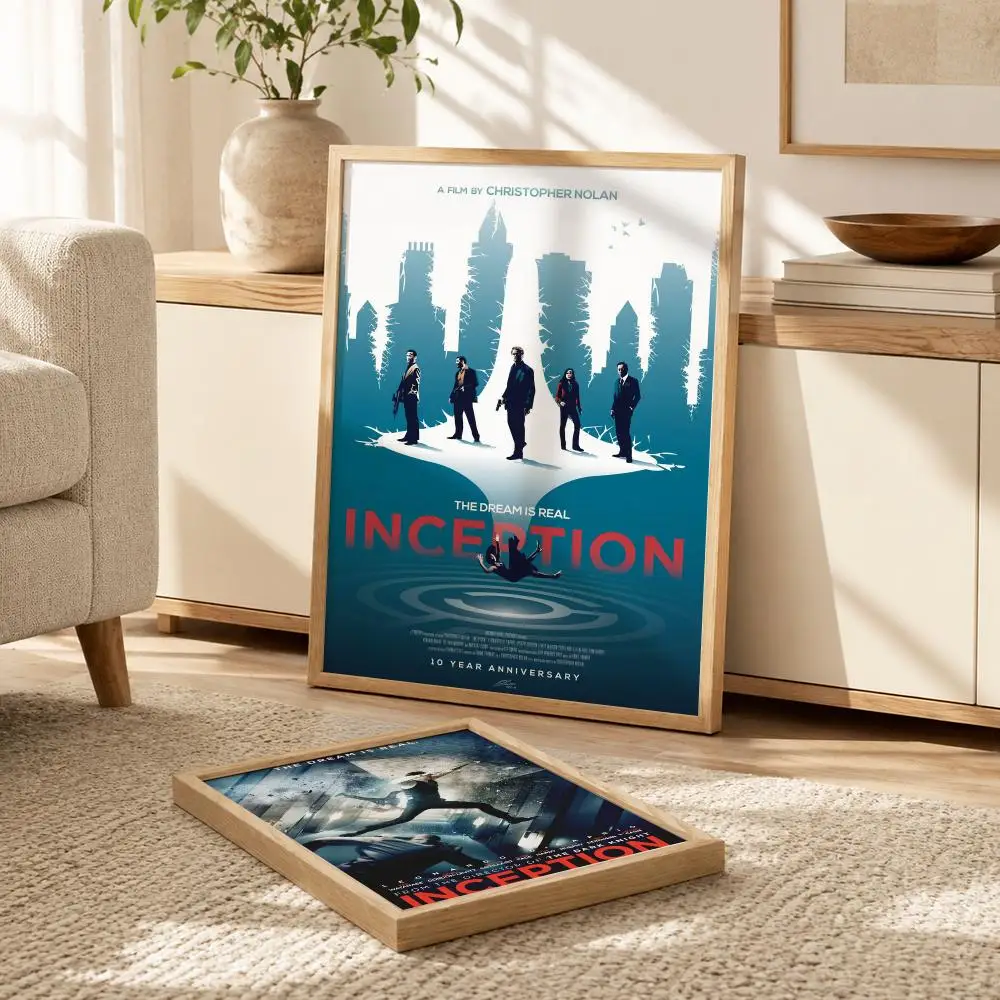 Movie Inceptions Poster Modern PP Paper Wall Decorative for Cafe Office Bar Home Wall Decor Gift