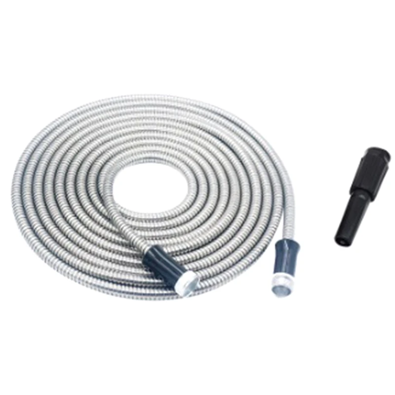 Garden Hose 304 Stainless Steel Metal Water Hose-Flexible,Lightweight,Tangle Free,Rust Proof, Easy To Use&Store