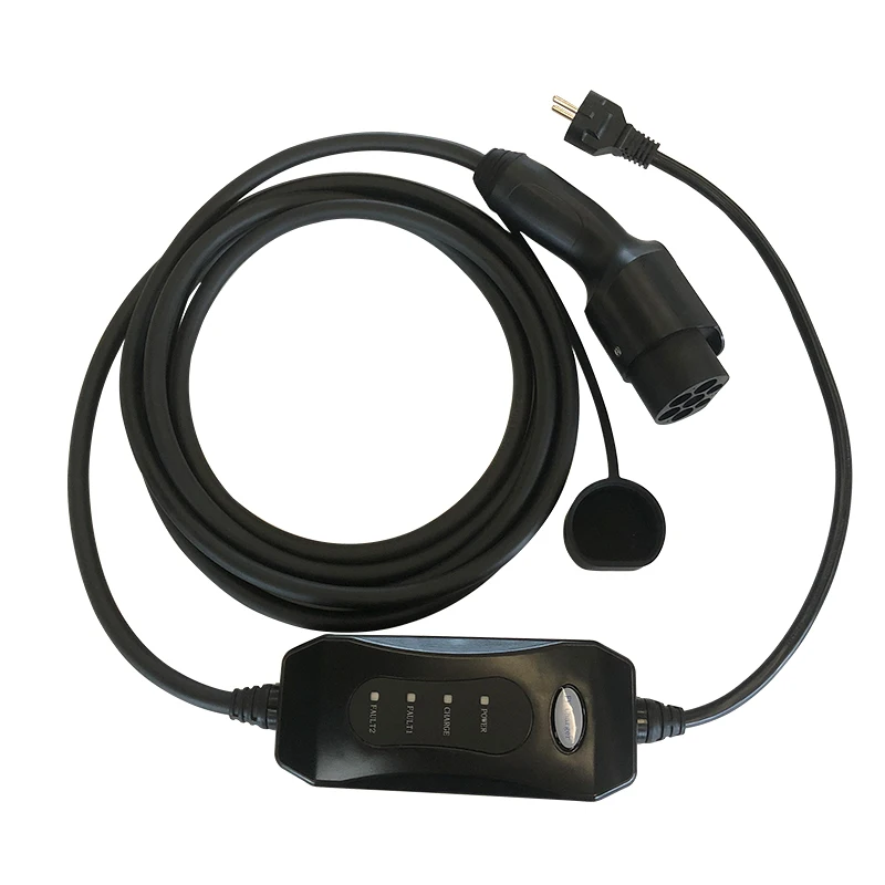 Custom Portable 3.5kw Electric Car Charger Type 2 EV Charging Adapter with 5m Cable and Control Box 16A Portable Charging Statio