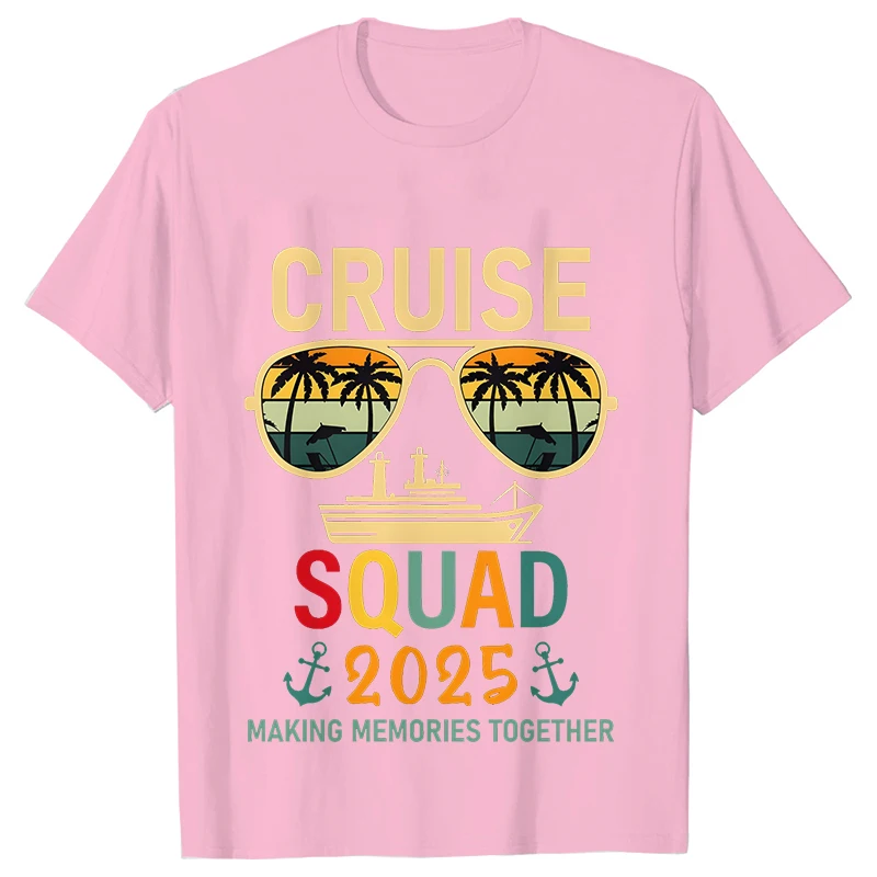 Funny Holiday Trip Shirt Family Cruise 2025 Making Memories Together T-shirts Cruise Trip T-shirts Family Matching Outfits