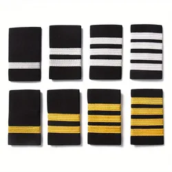 1  Pair Pilot Aviation Uniform Shoulder Badge Shirts Craft Garment DIY Accessory Shoulder Badges