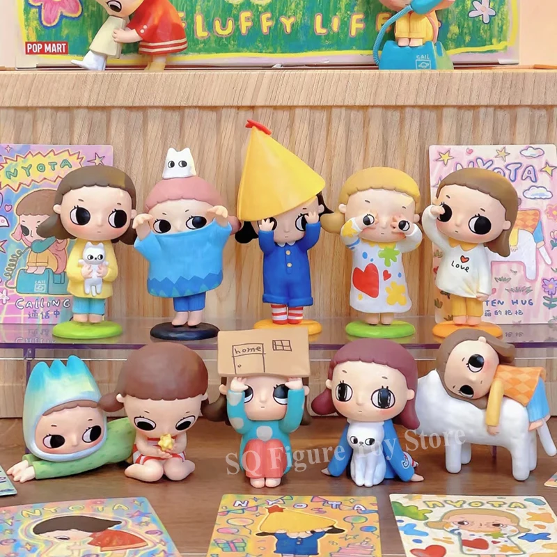 

Genuine Nyota Fluffy Life Series Blind Box Kawaii Girl Mysterious Surprise Box Guess Figure Model Toy Mysterious Figurine Gift