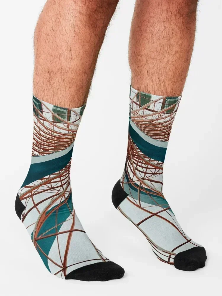 جوارب عجلة عملاقة من سيدار بوينت، أحذية لطيفة سعيدة، جوارب للرجال والنساء