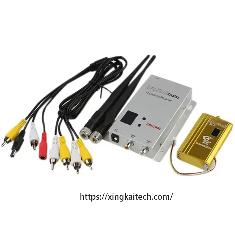 1.2G 1.5W 5W Transmitting Receiving Digital Display Receiver Signal Wireless Audio Video Transmitter Fpv Drone Accessories