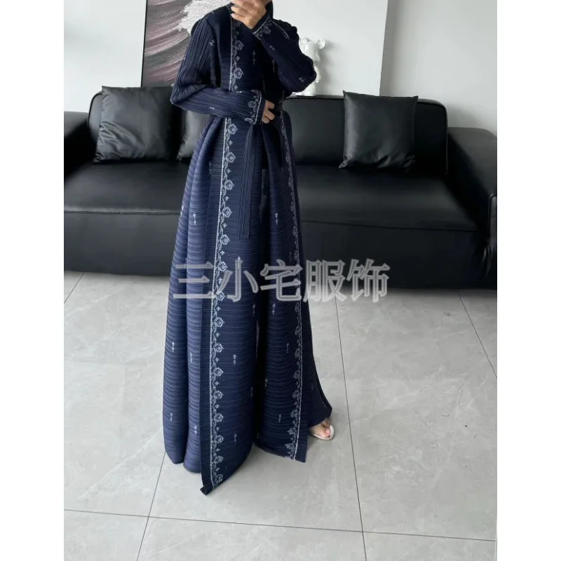 SMVP Original Design Abaya Fashion Women\'s Autumn Loose Fit Slimming Jacket Extended Saudi Robe Muslim Trench Coat